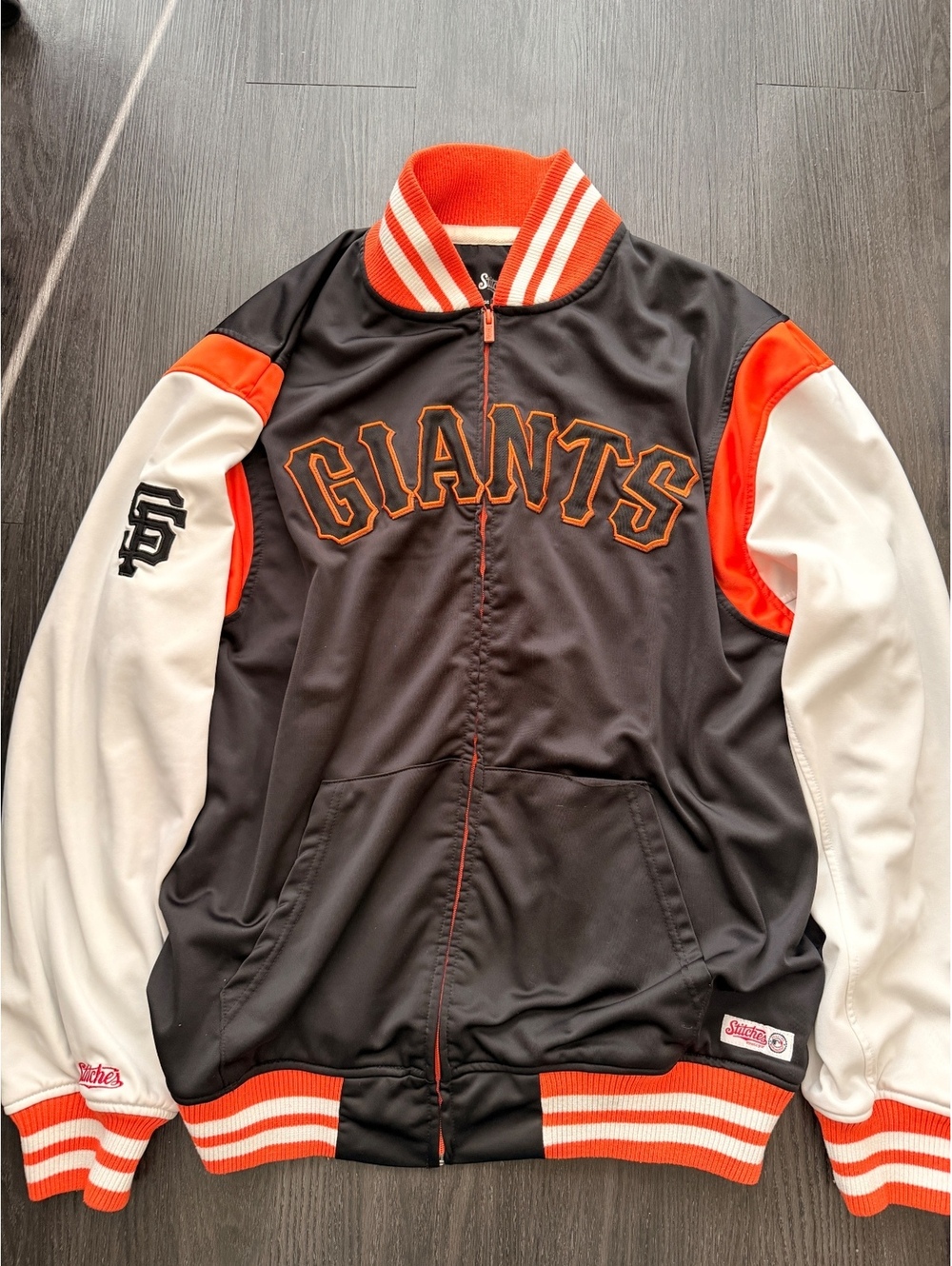 Stitches SF Giants MLB Full Zip Varsity Jacket XL